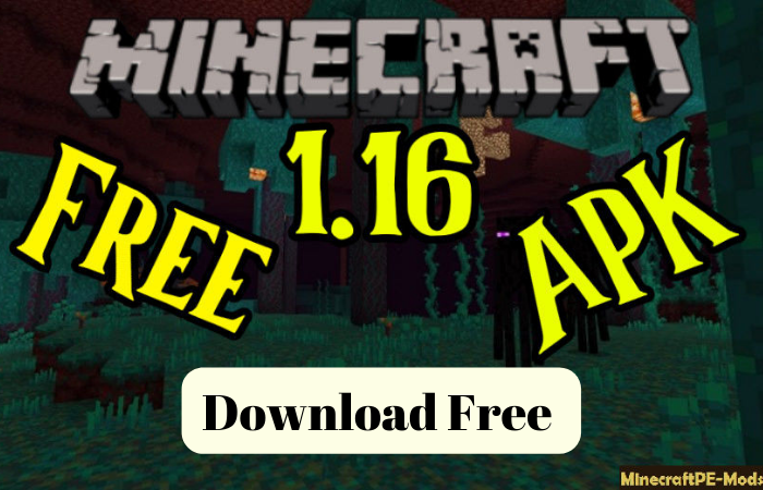 Minecraft Pocket Edition 1.16.0 Apk Download Free