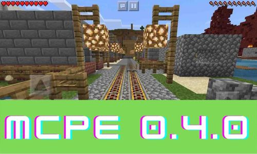 Minecraft PE 0.4.0 poster