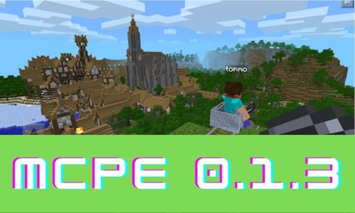  Minecraft PE 0.1.3 poster