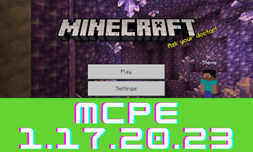 Minecraft Pocket Edition 1.17.20.23 poster