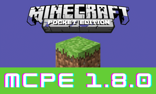 Minecraft PE 1.8.0 poster